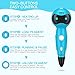 Nulaxy 3D Pen, First Robot 3D Drawing Printing Printer Pen with Voice Prompts PLA Filament Refills Automatic Feeding, Best Birthday Toys to Inspire Kids Teens Creativity, Blue