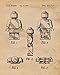 Original Lego Patent Art Poster Prints - Set of 4 (Four Photos) 8x10 Unframed - Great Wall Art Decor Gift for Home, Office, Garage, Man Cave, School, Student, Teacher, Builder, Craftsman, Movies Fan