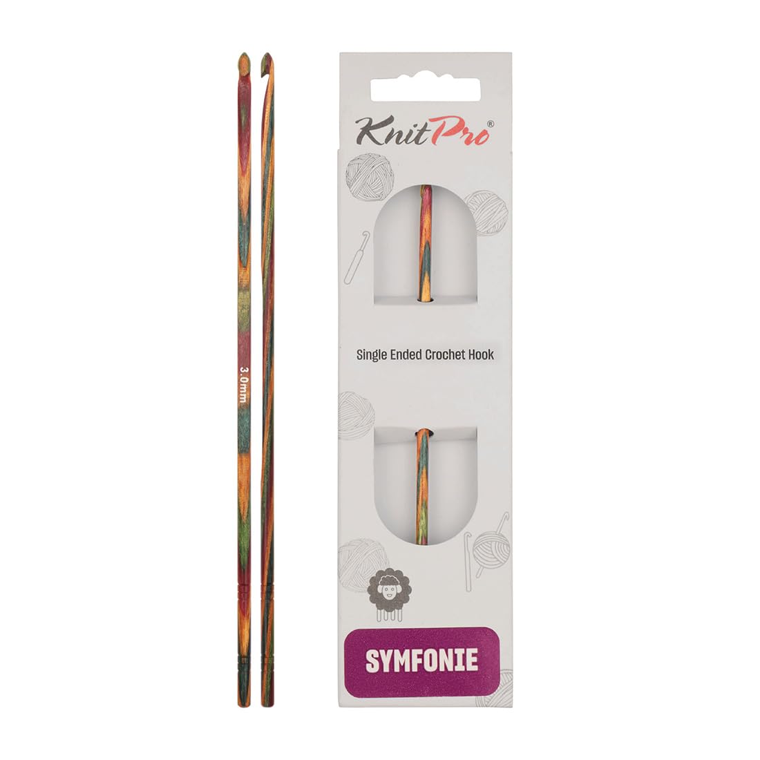KnitPro Symfonie Single Ended Crochet Hook | 3.00mm