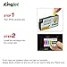 Kingjet Compatible Ink Cartridge Replacement for 950XL 951XL Work with Officejet Pro 8100 8600 8610 8615 8620 8625 8630 Printers, (1Set+1BK) with Updated Chips