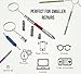 Mini Glasses Screwdriver Keychain Set (5 pack) 5-in-1 Function Screwdriver Eyeglass Repair Kit for Glasses, Sunglasses, Watch, Toy Batteries