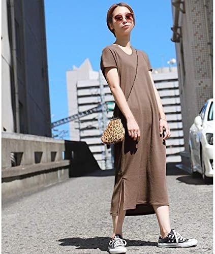 Amazon Co Jp コカ Coca キーネック風サーマルロングワンピース ブラウン Onesize 服 ファッション小物