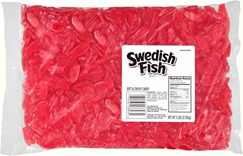 Swedish Fish Soft & Chewy Candy, Red, 10 Pounds