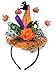 Needzo Ghost and Pumpkin Orange Sequins Witch Hat Halloween Headband