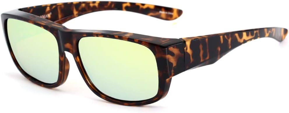 CAXMAN Fits Over Glasses Sunglasses Polarized for Men Women, 100% UV Protection