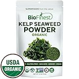 Biofinest Kelp Seaweed Powder -100% Pure Antioxidants Superfood - USDA Certified Organic Kosher Vegan Raw Non-GMO - Boost Digestion Weight Loss Detox - for Smoothie Beverage (4 oz Resealable Bag)