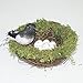 Forevercute Set of 2 (6''& 8'') Easter Faux Natural Moss,Rattan and Twig Bird's Nest (No Bird),Handmade Dry Bird nest for Home Decor