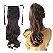 Haironline One Piece Tie Up Ponytail Clip in Hair Extensions Hairpiece Binding Pony Tail Extension for Girl Lady Woman medium brown