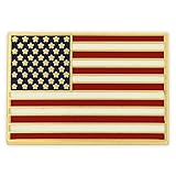 Made In America Rectangle American Flag Lapel Pin