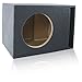 MDF Sub Woofer Enclosure Box [Black] for Single JL Audio W7 Car Subwoofer | ¾ Premium MDF Construction | Made in U.S.A. (13.5