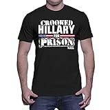 Mens Crooked Hillary For Prison T-shirt