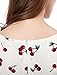 Allegra K Women's 1950s Sleeveless Cherry Print Midi Flare Vintage Dress L White