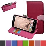 BLU DASH X2 Case,Mama Mouth [Stand View] Flip Premium PU Leather [Wallet Case] With Card / Cash Slots and Pocket Cover For BLU DASH X2 D110U D110L Smartphone,Rose Red