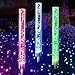 OUTERDO Solar Garden Stake Lights, Solar Tube Lights Outdoor Decorative RGB Color Changing Solar Powered Lawn Lights, Solar Bubble Lights Waterproof for Garden Lawn Patio Front Yard (2 Pcs)