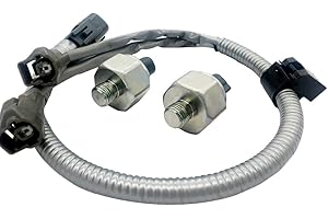 Amrxuts 89615-12090 2 Knock Detonation Sensor and 1 Set Harness Fit for Lexus ES300 GS300 IS300 SC300 RX300 RX330 for Toyota Avalon Camry Celica Highlander Sienna Solara 89615-12050