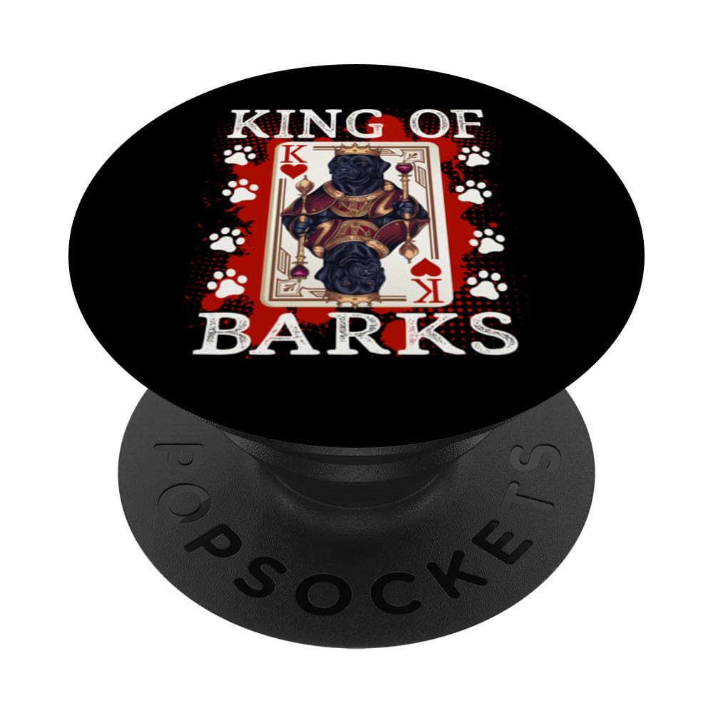 King of Barks & King of hearts Labrador Retriever Dad PopSockets Swappable PopGrip