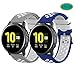 Fit for Samsung Galaxy Watch Active 2 40mm/ 44mm Watch Bands, POLAR IGNITE 20mm Silicone Quick Release Replacement Band Straps Wristbands Fit for Garmin VivoActive 3 Music Women Men (Gray Blue)