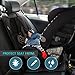 Car Seat Protector 2 Pack, HIPPIH Carseat Seat Protectors for Child Car, Seat Cover with Waterproof 600D Fabric & Thickest Padding, Protect Your Car from Stains & Spills