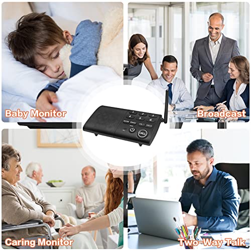 Hosmart Full Duplex Wireless Intercom System, Two -Way Communication ...