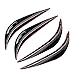 4PCS Corner Car Front Rear Bumper Guard Protection Sticker Edge Lip Anti-Collision Black