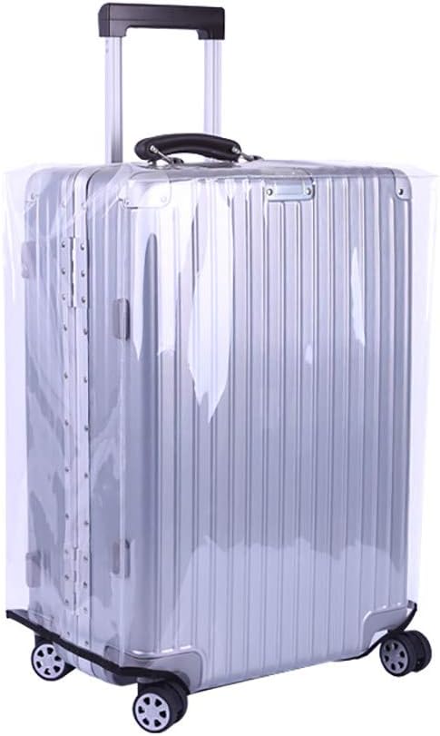 LJJLJJLJJLJJ Transparent PVC Travel Luggage Cover, Luggage Cover Suitcase Protector Cover Water Resistant, Travel Luggage Cover Suitcase Protective Cover Dustproof Water Resistant,D（34”）