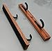 Creative Displays Two Place Gun Rack FlatIron TM Gun Rack Horizontal Hardwood Shotgun Rifle Fishing Rod Hanger (pair) (Handmade in Minnesota)