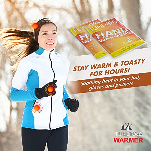 Tundras Hot Hand Warmers Natural Safe 160 Warmers Long Lasting Natural Safe and Odorless