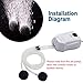 UPETTOOLS Aquarium Air Pump Oxygen Pump Adjustable Air Aerator Pump for Fish Tank with Air Pump Accessories (6W 2Outlets Air Pump)