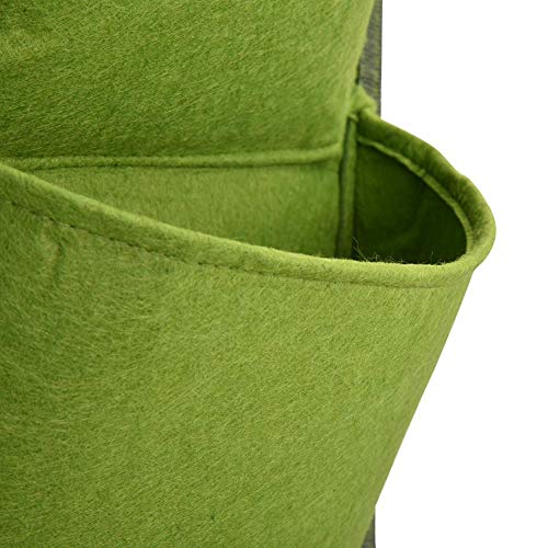 Fdit Vertikaler Wand-Blumenkasten für den Garten, mit 4 Taschen, beste hängende Pflanztaschen für das Wachstum von Pflanzen, zur Dekoration von Haus, Büro, Gartenhof – Bild 6