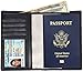 Dante RFID Blocking Leather Passport Wallet Passport Holder+ Slim Bifold for Men and Women + Protect Your Passport and Credit Card