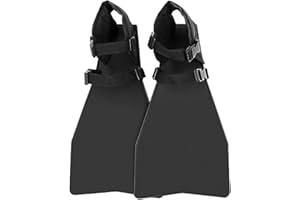 1 Pair Float Tube Fins, Swim Flippers with Abrasion Resistant Adjustable Buckle, for Fishing Float Tube Fishing, Spearfishing