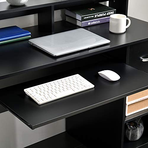 ROCKPOINT Axess Black Computer Keyboard Tray and Drawer Small Home