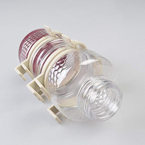 PRINTEMPS Automatic Pet Cat Dog Water Drinker Dispenser Food Stand Hamster Feeder Dish Bowl Bottle Pet Feeder (Blue1)