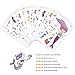 Jatidne Mermaid Temporary Tattoos for Kids Birthday Party, 300 Tattoos (Pack of 16 Sheets) Waterproof Mermaid Scale Temporary Tattoos, Under The Sea/Mermaid Party Supplies Great Children Party Favors