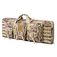 ARMYCAMOUSA 38 Inch Double Rifle Bag Outdoor Tactical Carbine Cases Water dust Resistant Long Gun Case Bag for Hunting Shooting Range Sports Storage and Transport