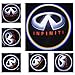 INFINITI Car Door LED Light Logo Projector 2 PCS Step Door Courtesy Welcome Lights Ghost Shadow for INFINITI Q50 FX35 FX37 F50 G37 QX70 QX60 EX35 G35