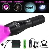 VASTFIRE Focusable Infrared Flashlight IR Light Thermal Hog Hunt Bobcat Fox Rat Night Vision Hunting NOT Regular Flashlight BUT Infrared Illuminator