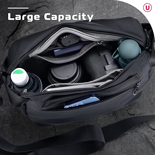 ULANZI Camera Shoulder Bag Photography Travel Messenger Portable Travel Bag Accessories Stylish Crossbody DSLR Sling Bag Compatible with Sony Canon etc -Black