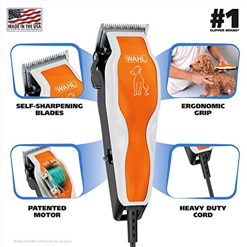 WAHL Groom Pro Pet Clipper Combo Kit for Thick, Heavy Coats with Nail Clippers & Double Sided