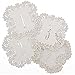 Hortense B. Hewitt Laser Cut Table Number Cards, Numbers 1 to 10, White Shimmer