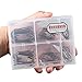 Bassdash 175 Pcs Octopus Offset Fishing Hooks, 180 Pcs Aberdeen Hooks Trout Fishing, in Assorted Sizes, Tackle Box, for Saltwater Freshwater Fishing