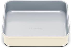 Caraway Non-Stick Ceramic 9” Square Pan - Naturally Slick Ceramic Coating - Non-Toxic, PTFE & PFOA Free - Perfect for Brownie