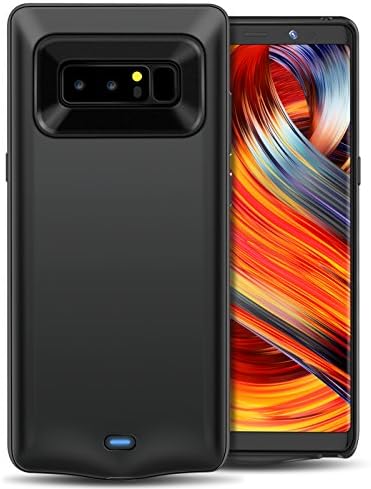 Galaxy Note 8 Battery Case, iAlegant 5500mAh Rechargeable External Battery Charging Case for Samsung Galaxy Note 8 (6.3-inch) Phone - Extended Battery Protective Charger Case Power Juice Pack-Black