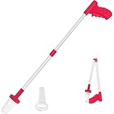 83cm Foldable Spider Catcher, Long-Handled Catch and Release Bug Grabber | Easy Catch spider catcher,Multi Function Spider Catcher for Indoor/Outdoor Home Office Garden Camping Beach,Red