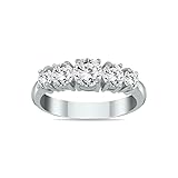 Certified 1 1/4 Carat TW 5 Stone White Diamond Ring