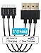 HomeSpot Micro USB Short Cable [6 Inch - 3 Pack] Premium Durable Cable for Samsung, Nexus, LG, Nokia, Android Portable Charger - Black
