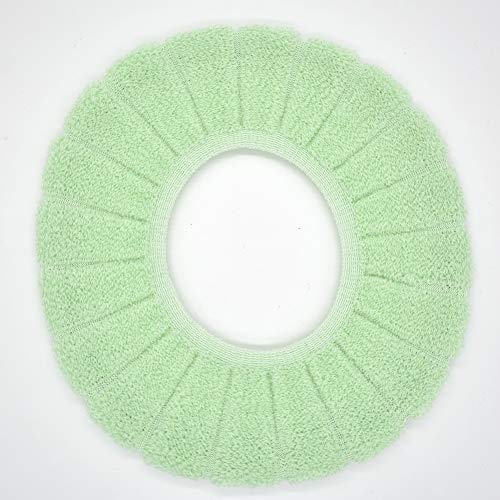 YuanhuaRongsheng Bathroom Toilet Seat Cover Soft Thicker Warmer Stretchable Washable Cloth Toilet Seat Cover Pads 4PCS(Sent in Random Color)