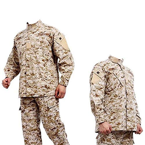 Noga Camouflage Suit Combat Bdu Uniform Military Uniform Bdu Hunting Suit Wargame Paintball Coat+pants (DESERT CAMO, XL) - Thumbnail 7