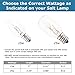 MEGALOVEMART 15W Watt E12 Socket Long Lasting Incandescent Candelebra Salt Lamp Light Bulbs - 12 Pack