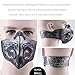 ISKUKA Anti Dust Masks Anti Pollen Allergy Fitness Mask for Cycling Racing All Outdoor Activities (Black Skull)